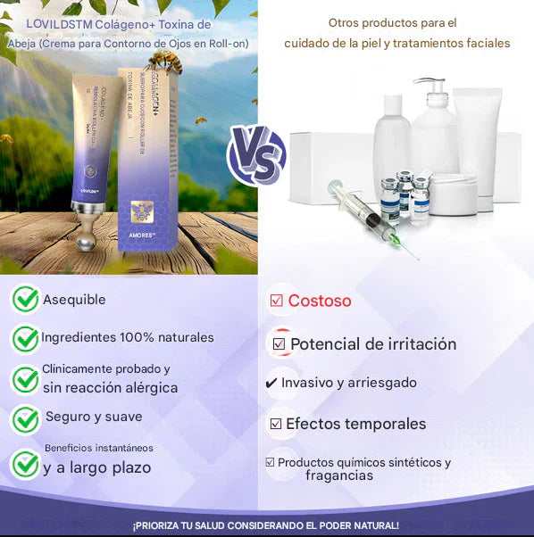 PROMO 2X1🔥✨Crema de colágeno con rodillo de veneno de abeja / Collagen + antienvejecimiento + antiarrugas + antienvejecimiento🔥✨ Dankat