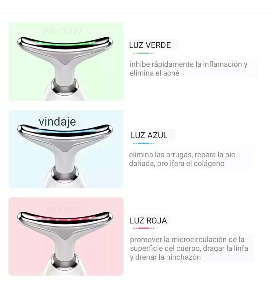 LiftGlow 2.0 - Masajeador Facial Reductor Arrugas Y Papada La Yupi!