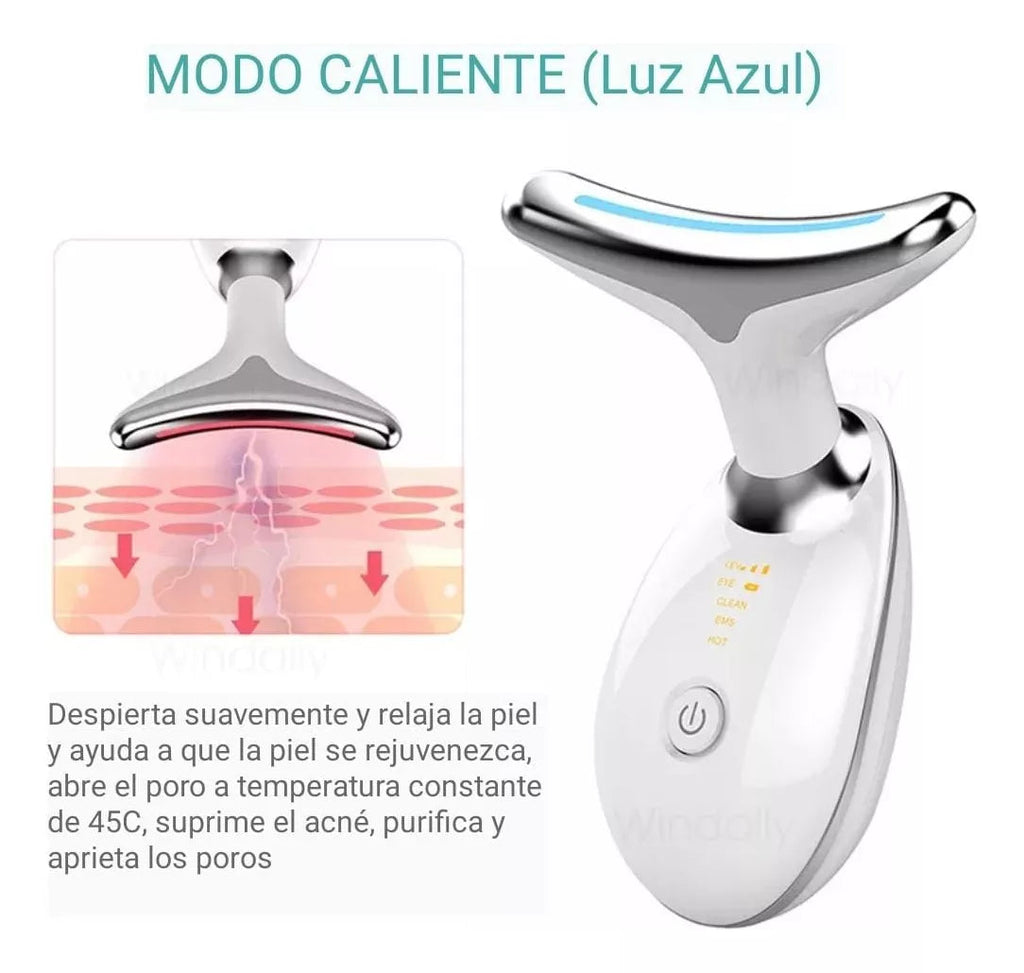 LiftGlow 2.0 - Masajeador Facial Reductor Arrugas Y Papada La Yupi!