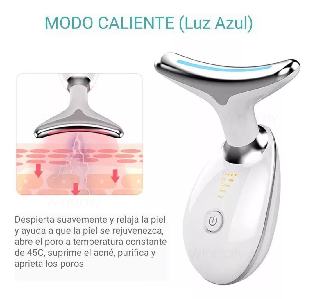 LiftGlow 2.0 - Masajeador Facial Reductor Arrugas Y Papada La Yupi!