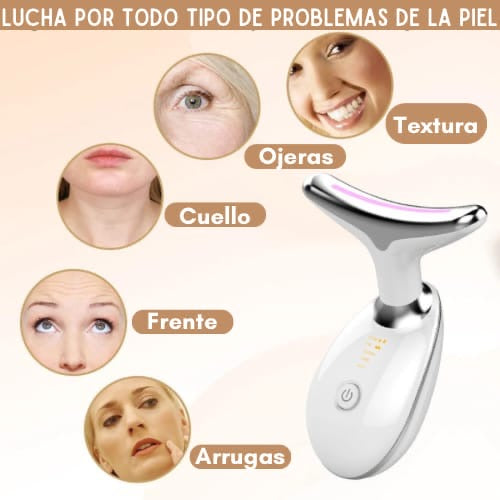 LiftGlow 2.0 - Masajeador Facial Reductor Arrugas Y Papada La Yupi!