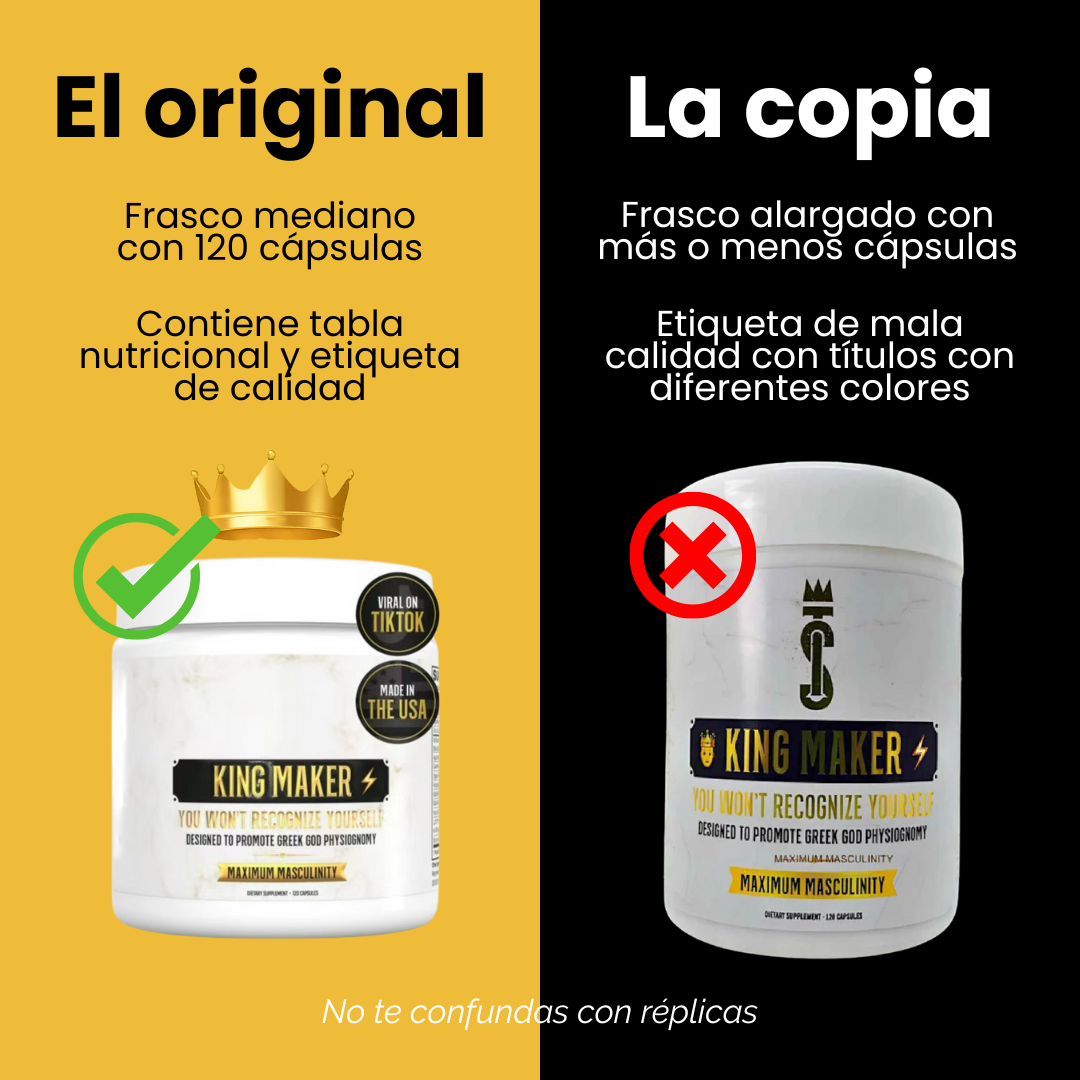 KING MAKER™ - Despierta tu virilidad, tu energía y tu confianza - POTENCIADOR DE TESTOSTERONA Tienda Colombia