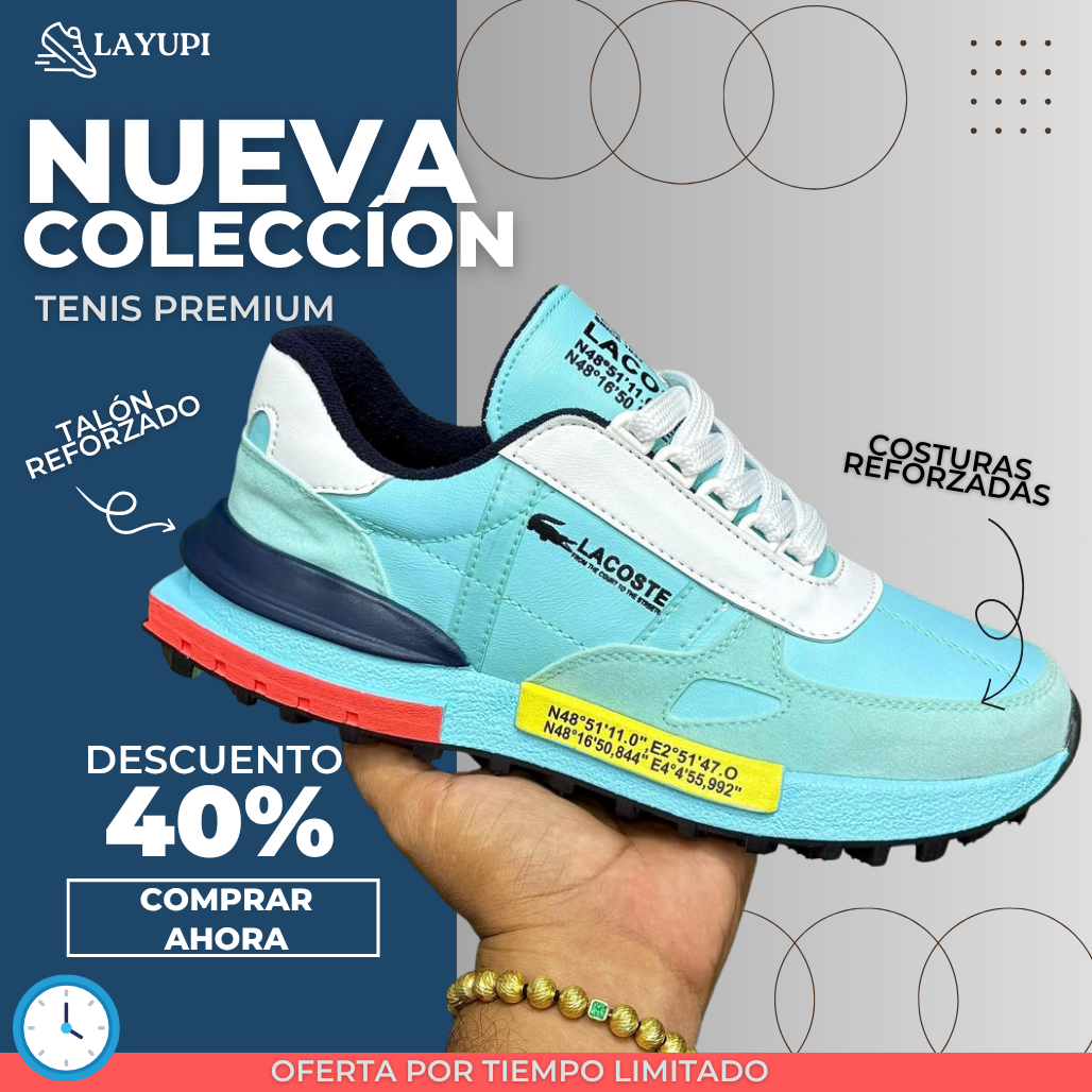 ¡Tenis Lacoste! Nueva colección🐊Tendencia! La Yupi!