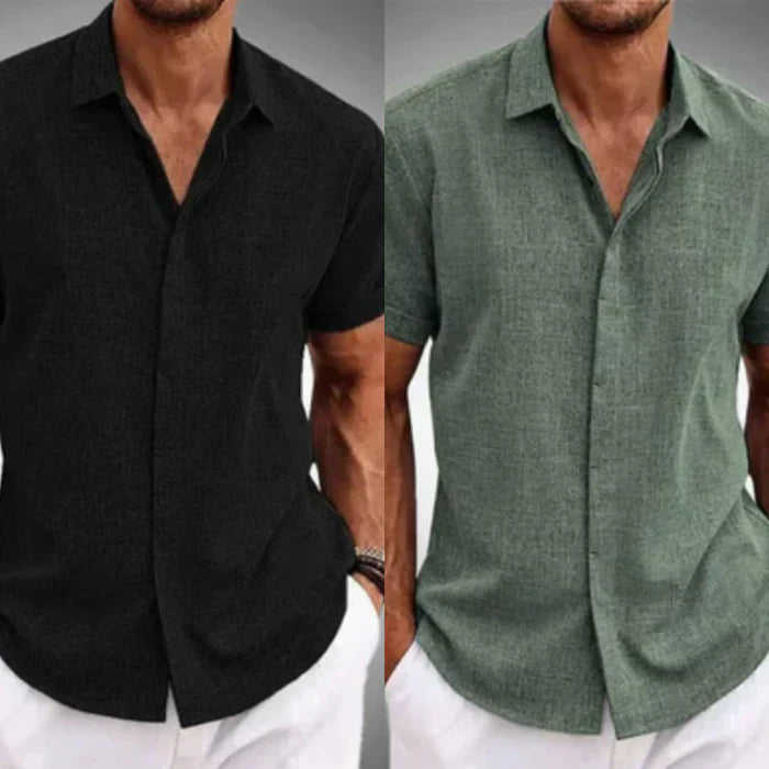 Camisas de Lino de Manga Corta para Hombre | ORIGINAL Noah Tienda