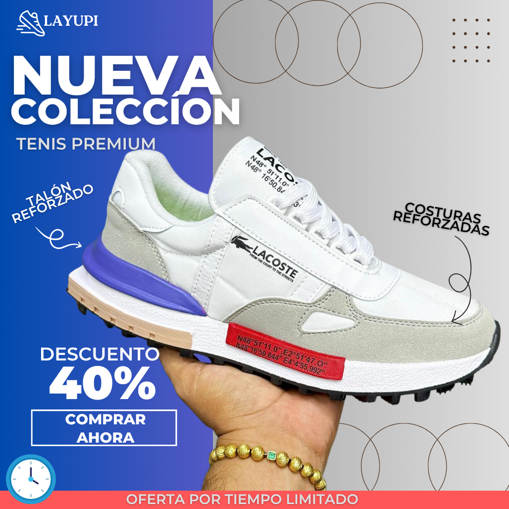 ¡Tenis Lacoste! Nueva colección🐊Tendencia! La Yupi!