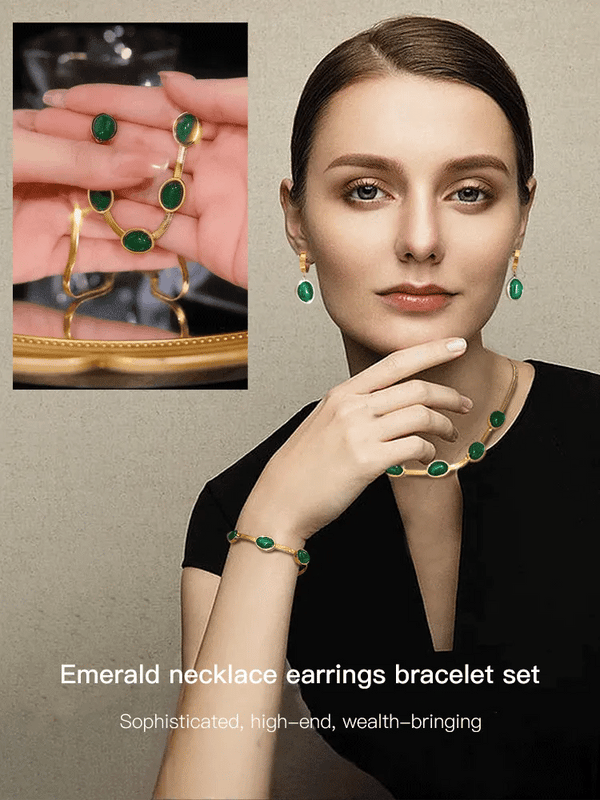 Set collar, pendientes y pulsera de ESMERALDAS Noah Tienda