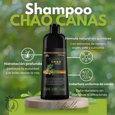SHAMPOO CHAO  CANAS + TRATMIENTO La Yupi!