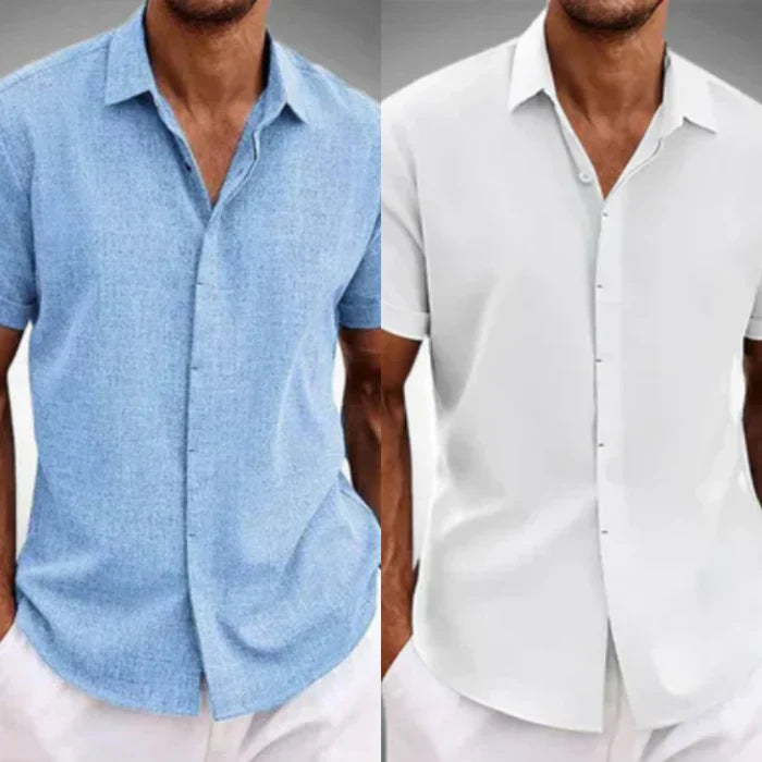 Camisas de Lino de Manga Corta para Hombre | ORIGINAL Noah Tienda