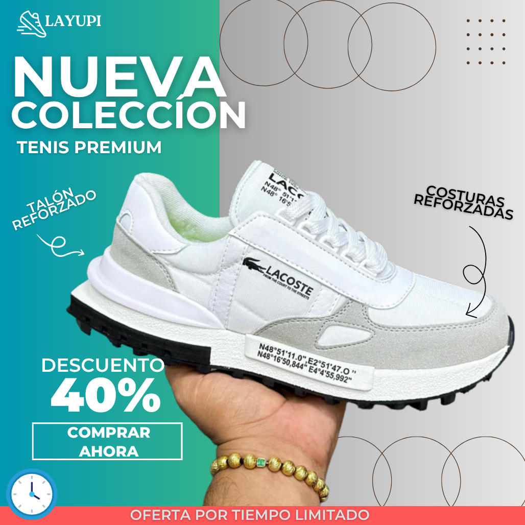 ¡Tenis Lacoste! Nueva colección🐊Tendencia! La Yupi!