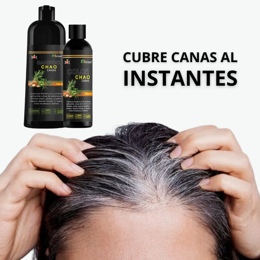 SHAMPOO CHAO  CANAS + TRATMIENTO La Yupi!