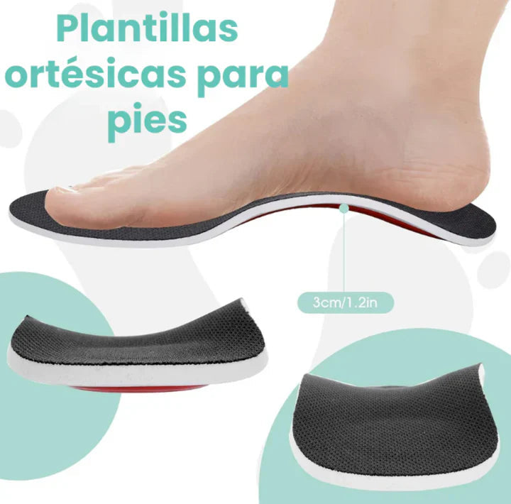 Plantillas Ortopédicas con Soporte para Arco (tallas ajustables) Dankat