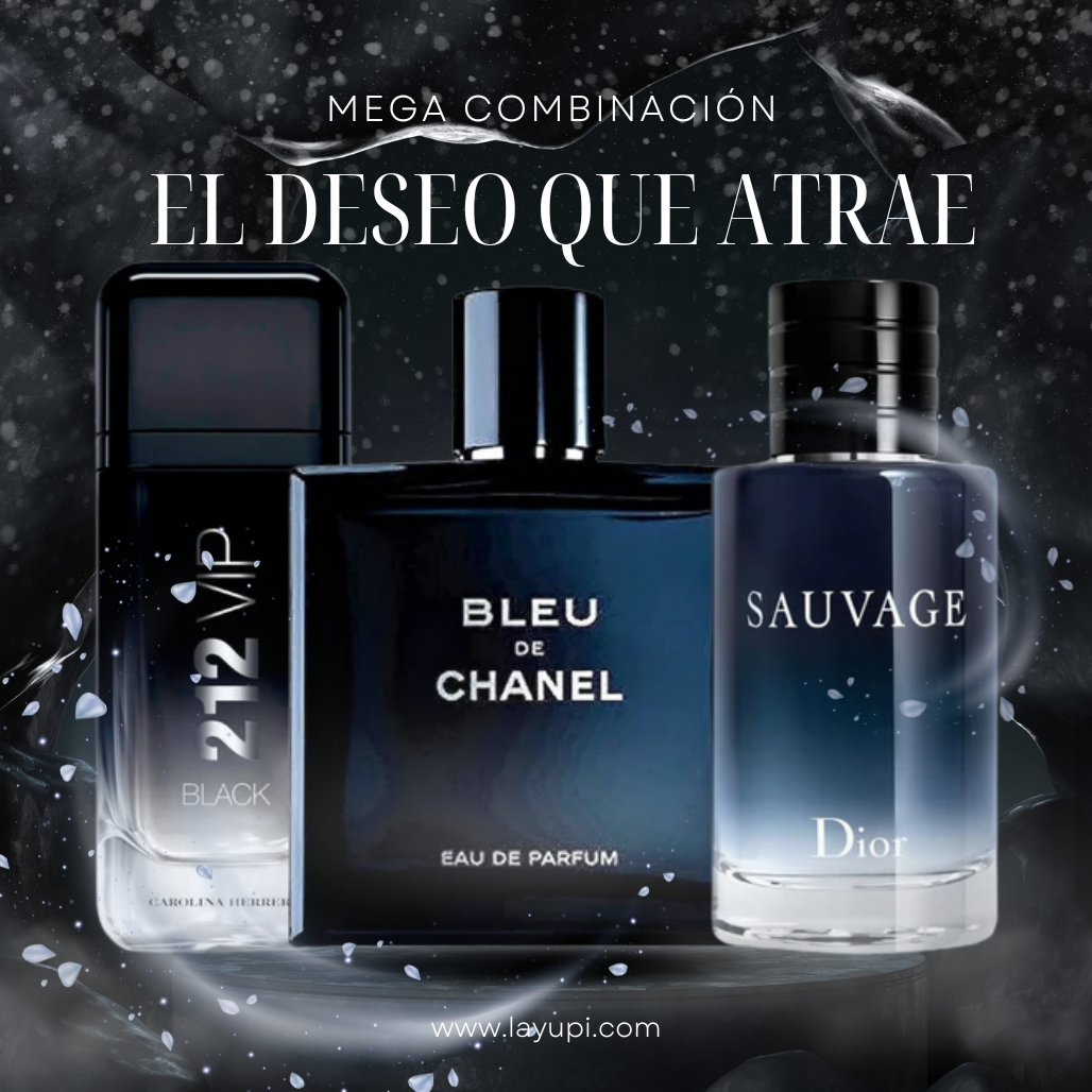 ¡Kit de 3 perfumes! ¡Un hombre nocturno que deja huella! - 100mL Tienda Colombia