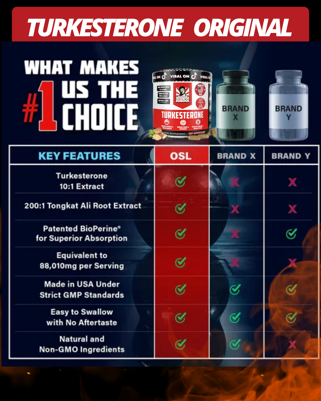 TURKESTERONE PRO OLD SCHOOL ORIGINAL - 120 CAPS - Potncia tu fuerza y crescim Tienda Colombia