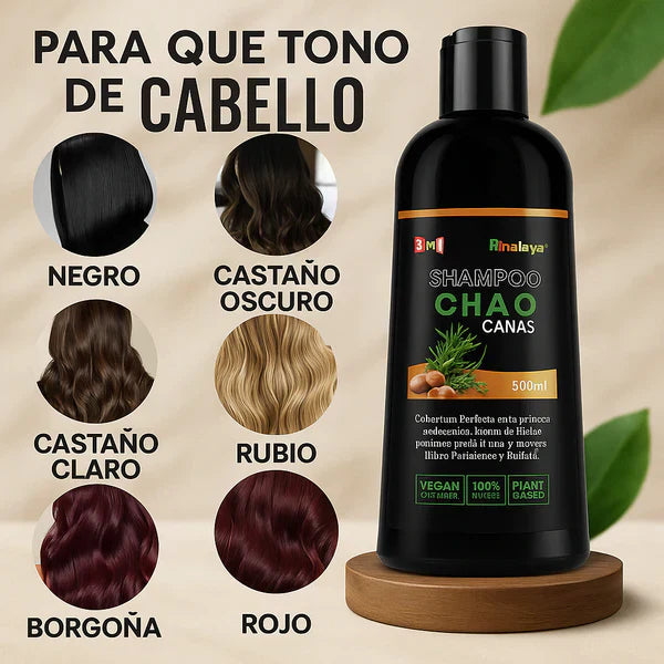 SHAMPOO CHAO  CANAS + TRATMIENTO La Yupi!