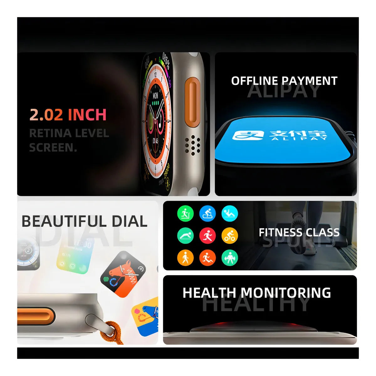 Reloj Inteligente Smartwatch I20 Ultra Max Combo 10 En 1 lucar trend
