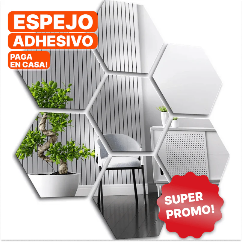 Kit De Espejos Hexagonales Adhesivos | ORIGINAL Noah Tienda