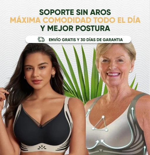 Soporte superior sin aros, Máxima comodidad todo el día y mejor postura. Noah Tienda