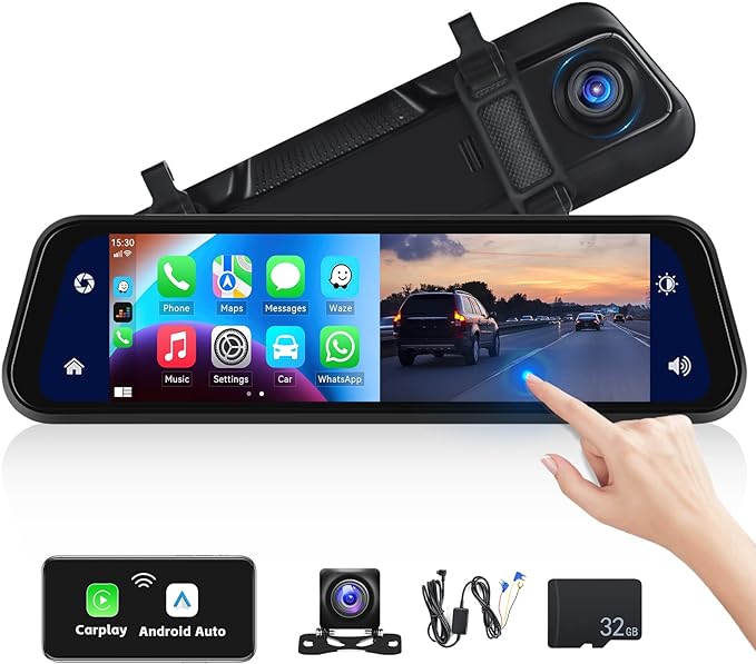 ESPEJO RETROVISOR CAMARA DELANTERA + CAMARA TRASERA | ORIGINAL Noah Tienda