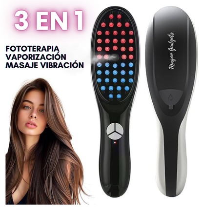 PEINE FOTOTERAPIA CON MASAJEADOR CAPILAR Y VAPORIZACIÓN + ENVIO GRATIS! 🎁 Noah Tienda