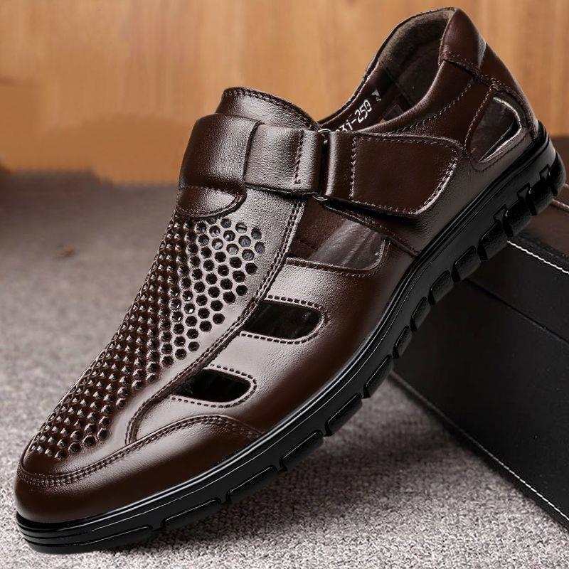 Sandalias Ortopédicas De Cuero De Cocodrilo Dankat