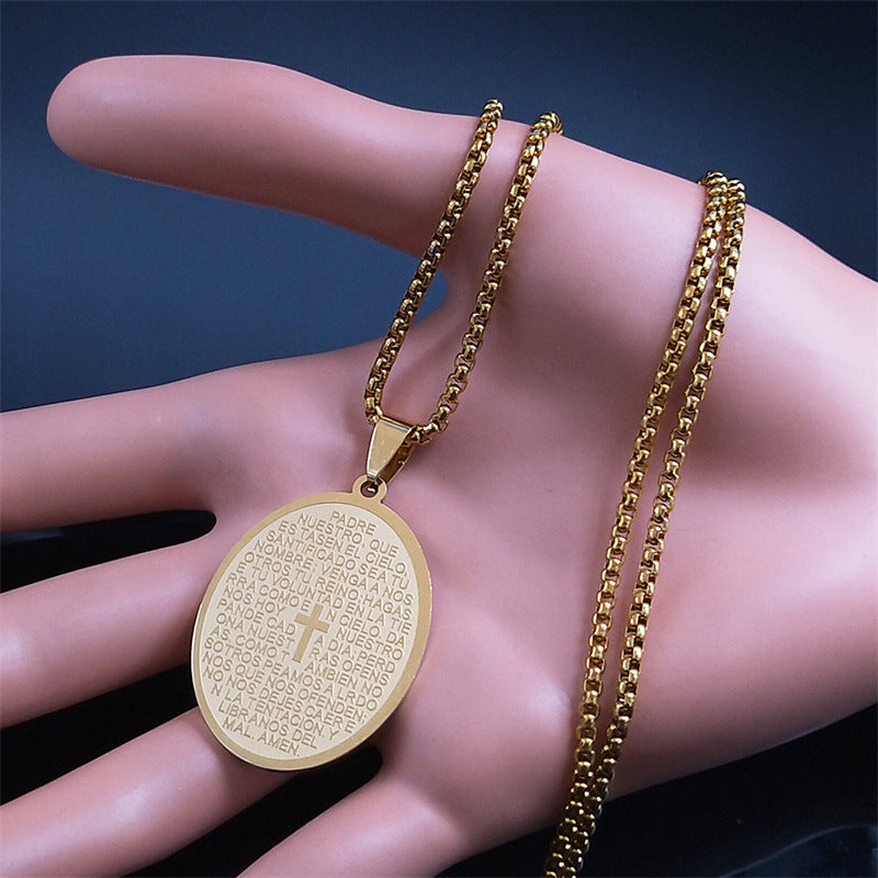Cadena Padre Nuestro  – Regalo Espiritual y Elegante Noah Tienda