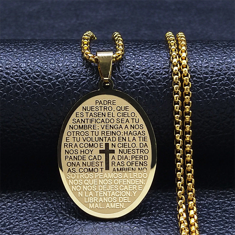 Cadena Padre Nuestro  – Regalo Espiritual y Elegante Noah Tienda