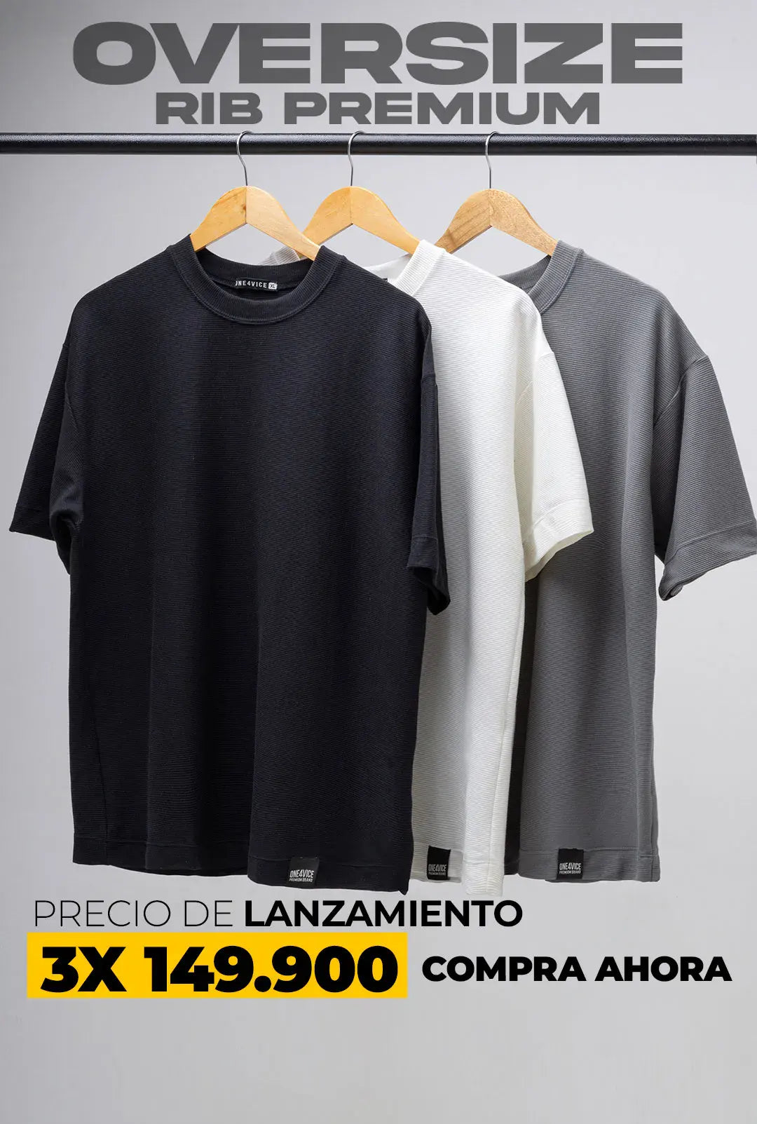 OVERSIZE RIB PREMIUM | 3X2 OFERTA Noah Tienda