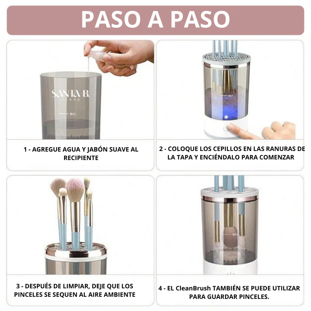 Compre 1 LAVADORA DE CEPILLOS y gana BOLSA DE MAQUILAJE + 1 RIZADOR Fantástico La Yupi!