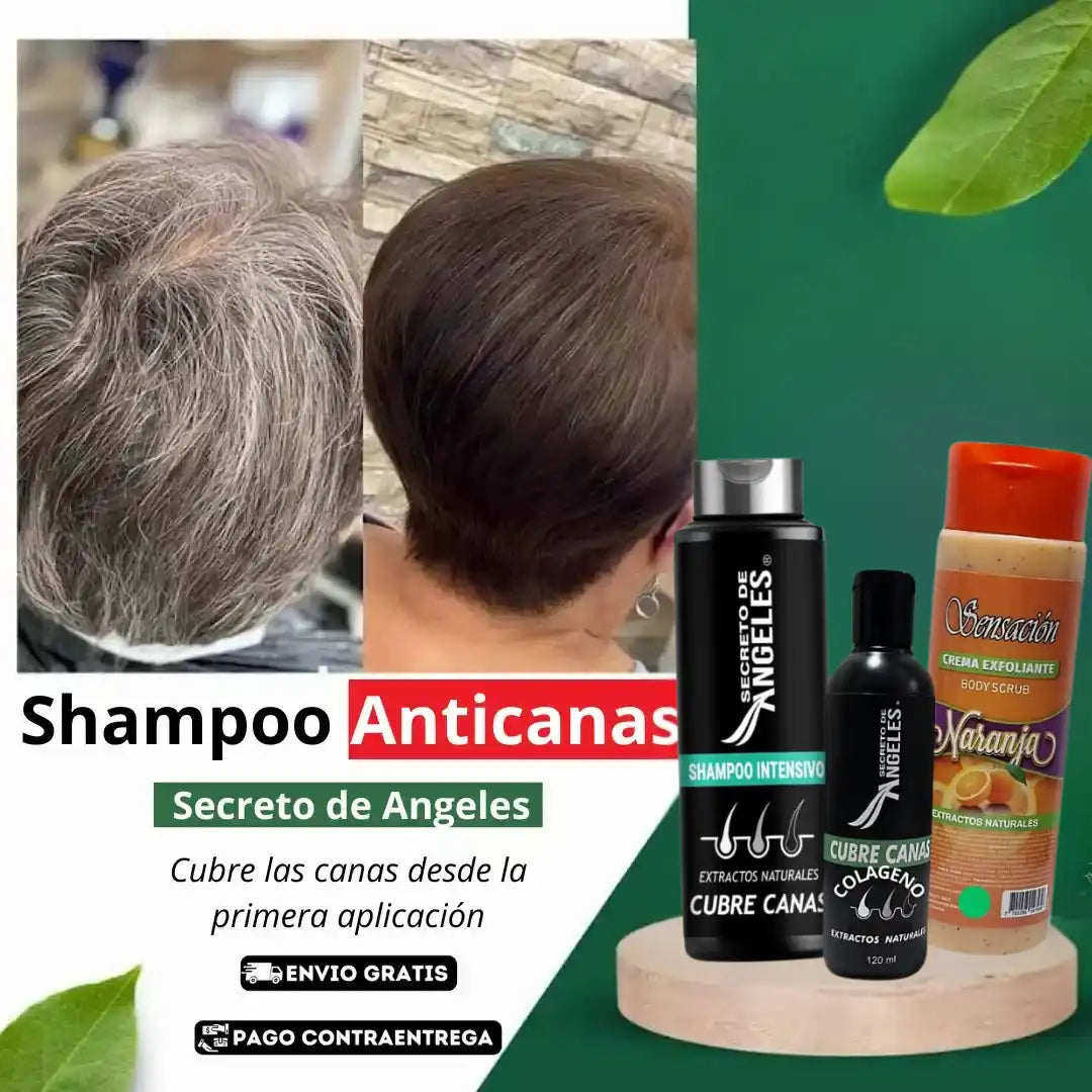 KIT 3x1 - SHAMPO CANAS SECRETOX 1UN+2OBSEQ La Yupi!