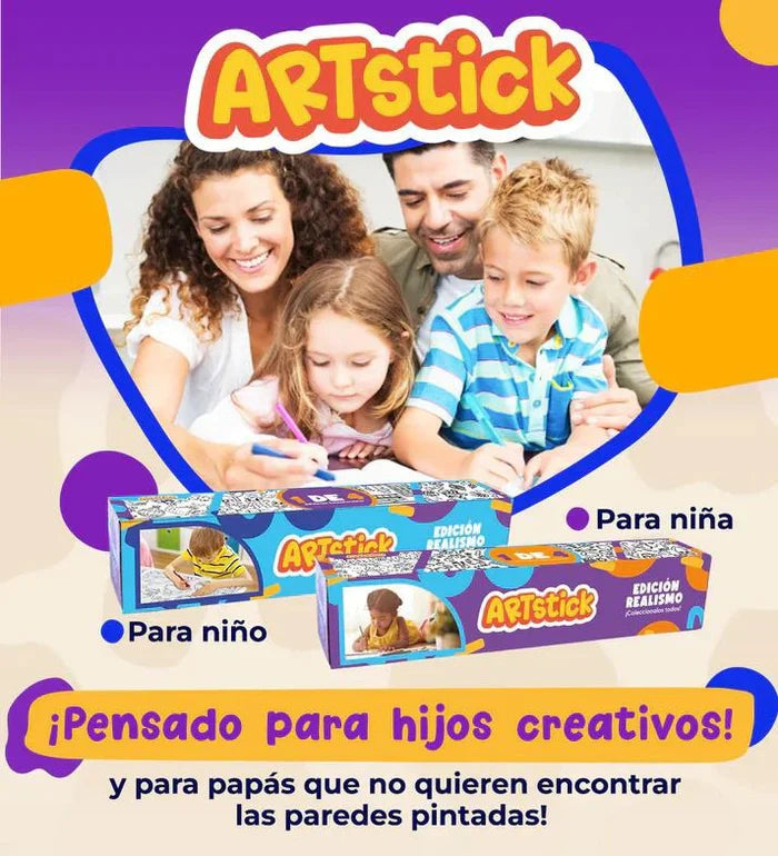 ART STICK® ROLLO DE DIBUJO PARA COLOREAR + ENVÍO GRATIS Noah Tienda