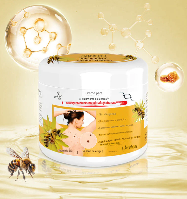 PROMO 2X1 🔥🐝 Crema para el tratamiento de lunares y verrugas con veneno de abeja Lenaro Dankat