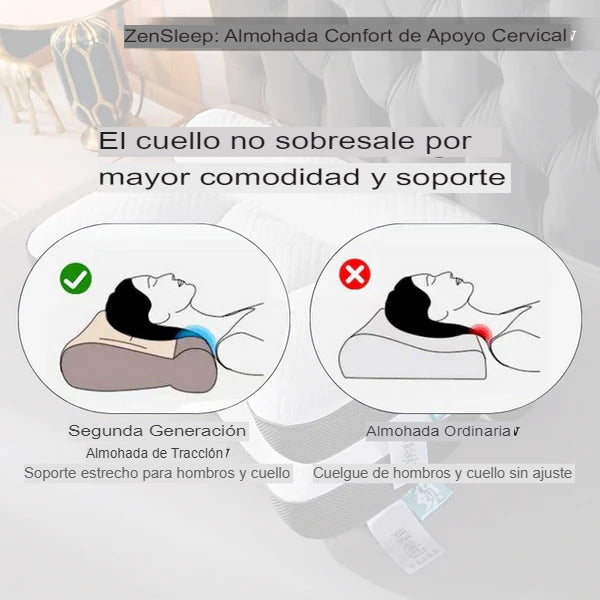 Almohada Ortopédica Viscoelástica Ultratech  - ZenSleep Dankat