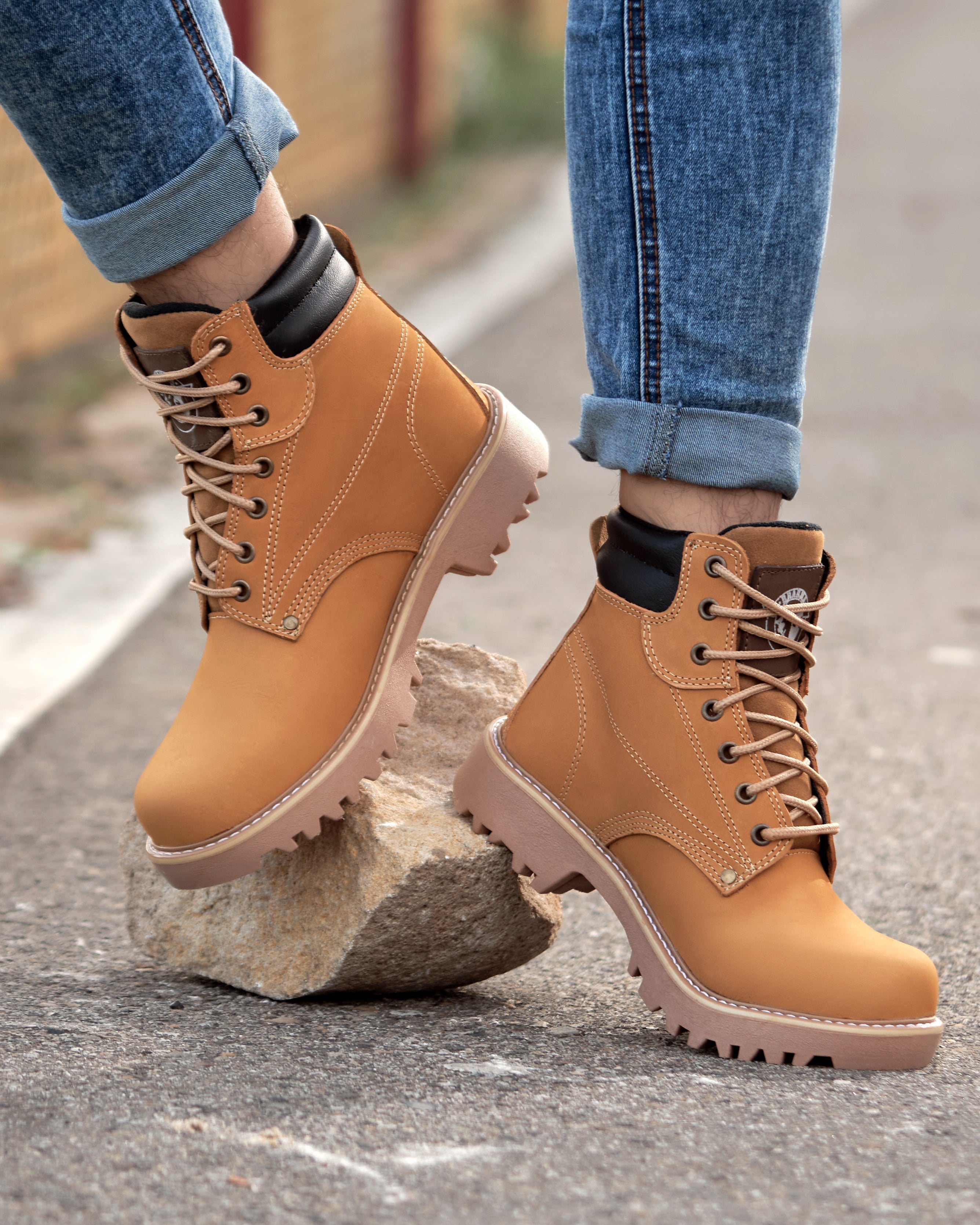 BOTA BRAHMA CLASICA CUERO + CAJA Minha loja