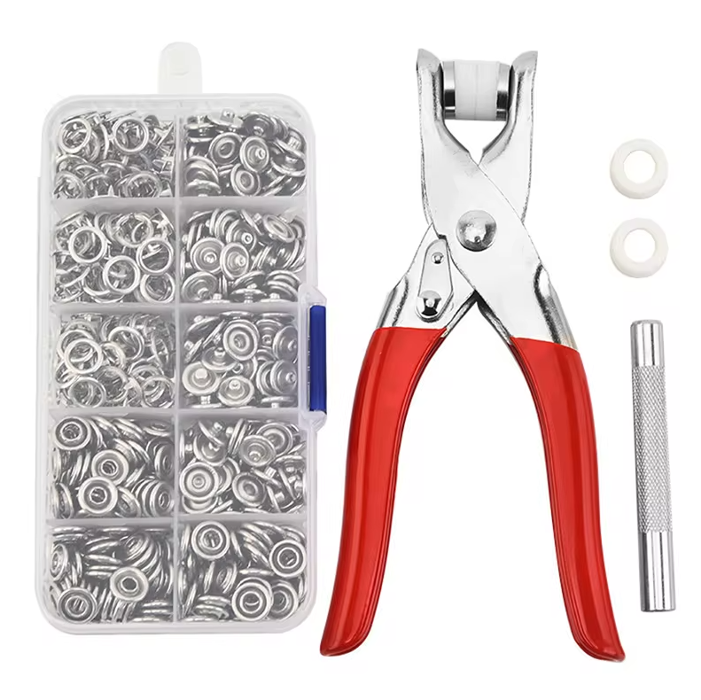 kit Ⓡ Remachadora De Botones A Presión Mas 200 Broches Dankat
