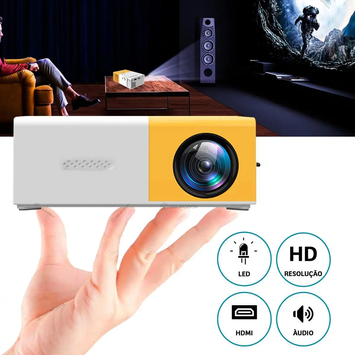 Mini Proyector Ultra Vision 4K - Smart™ Minha loja