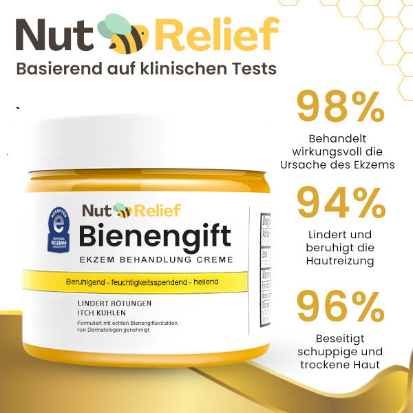 Crema NutRelief Para El Tratamiento De La Hinchazón De La Piel Con Veneno De Abeja Dankat