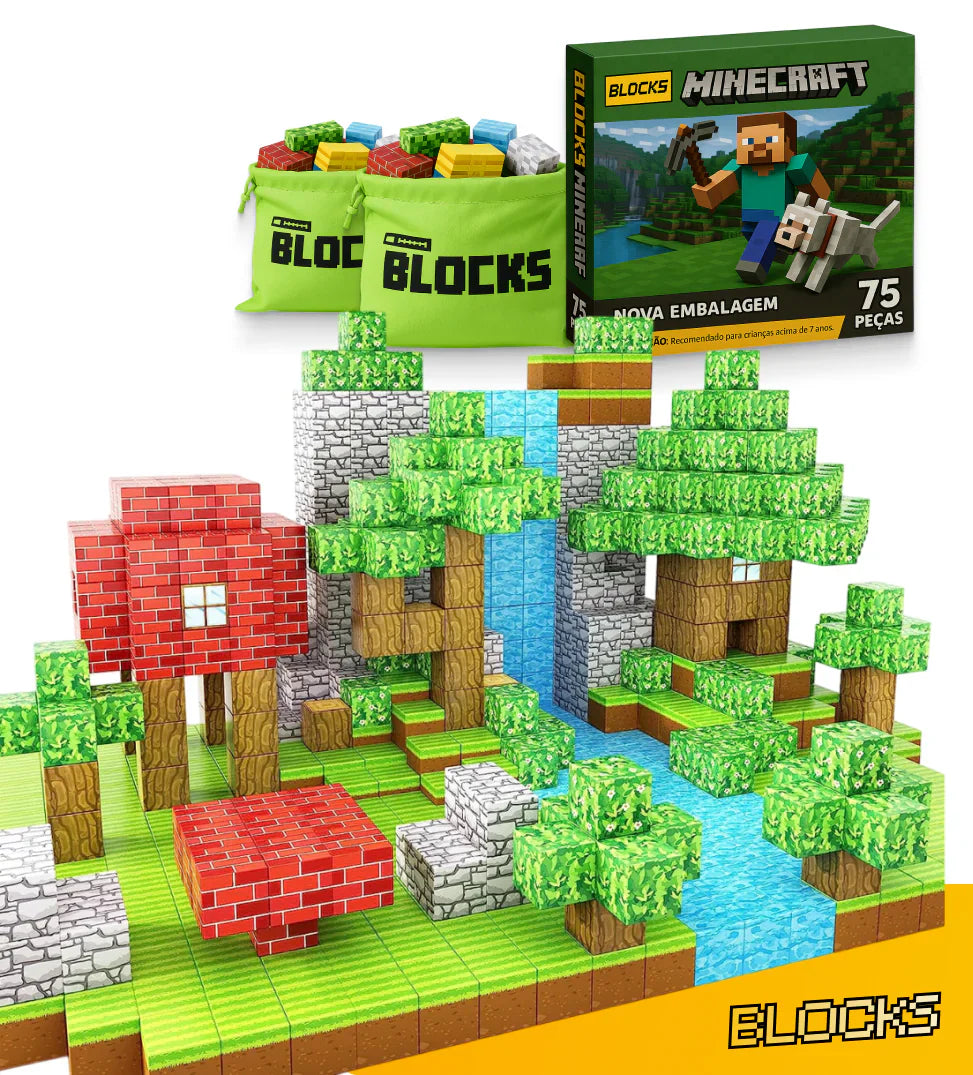 Bloques de construcción magnéticos - 48/64/75 piezas [+5 figuras GRATIS] Noah Tienda