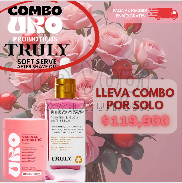 Nuevo Combo Cuidado íntimo Truly Glazed Donut + URO probiotic: Regala Salud a tu zona V La Yupi!