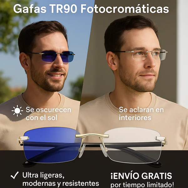 Gafas TtR90 FOTOCROMATICAS + ESTUCHE La Yupi!
