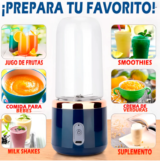 LICUADORA PORTATIL 500 ml ¡TU BATIDO AL MOMENTO! Tienda Colombia