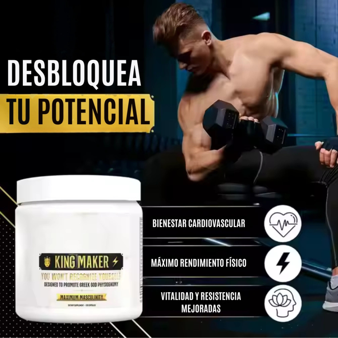KING MAKER™ - Despierta tu virilidad, tu energía y tu confianza - POTENCIADOR DE TESTOSTERONA Tienda Colombia