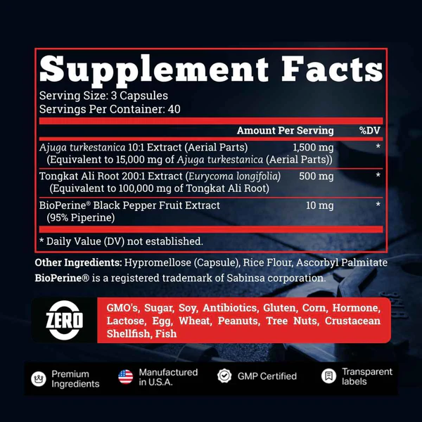 TURKESTERONE PRO OLD SCHOOL ORIGINAL - 120 CAPS - Potncia tu fuerza y crescim Tienda Colombia