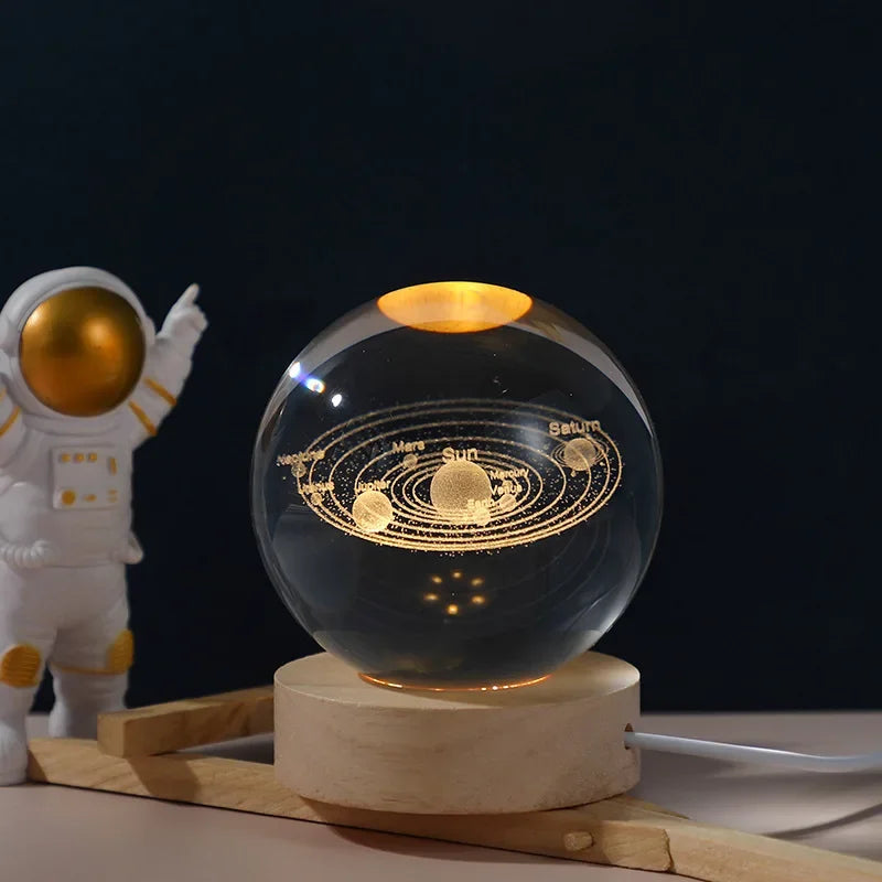 ✨ Lamparas Galácticas De Cristal - Galaxy Crystal Ball 🌌 Dankat