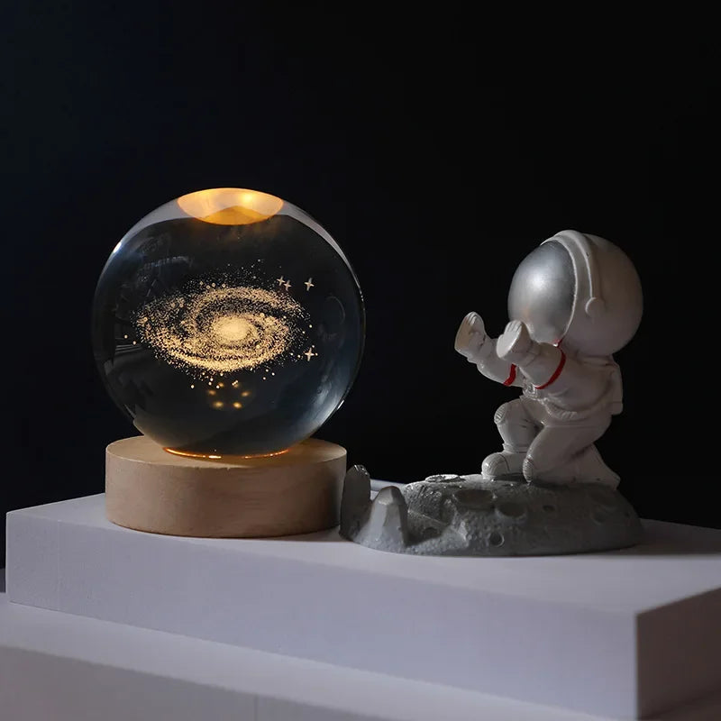 ✨ Lamparas Galácticas De Cristal - Galaxy Crystal Ball 🌌 Dankat