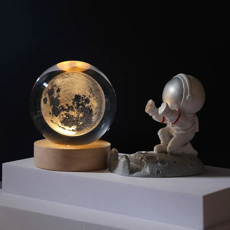 ✨ Lamparas Galácticas De Cristal - Galaxy Crystal Ball 🌌 Dankat