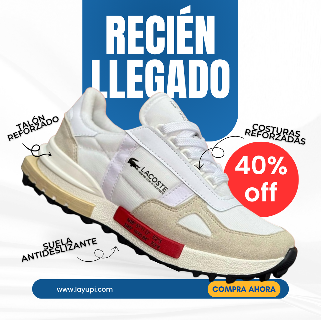 ¡Tenis Lacoste! Nueva colección🐊Tendencia! La Yupi!