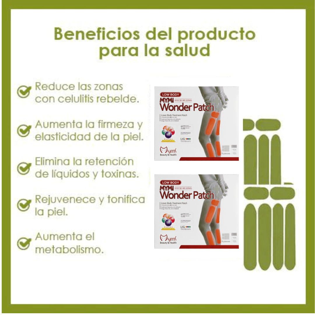 PARCHES ADELGAZANTE DE PIERNAS Y BRAZOS - TE OBSEQUIAMOS PARCHE PARA EL ABDOMEN Noah Tienda