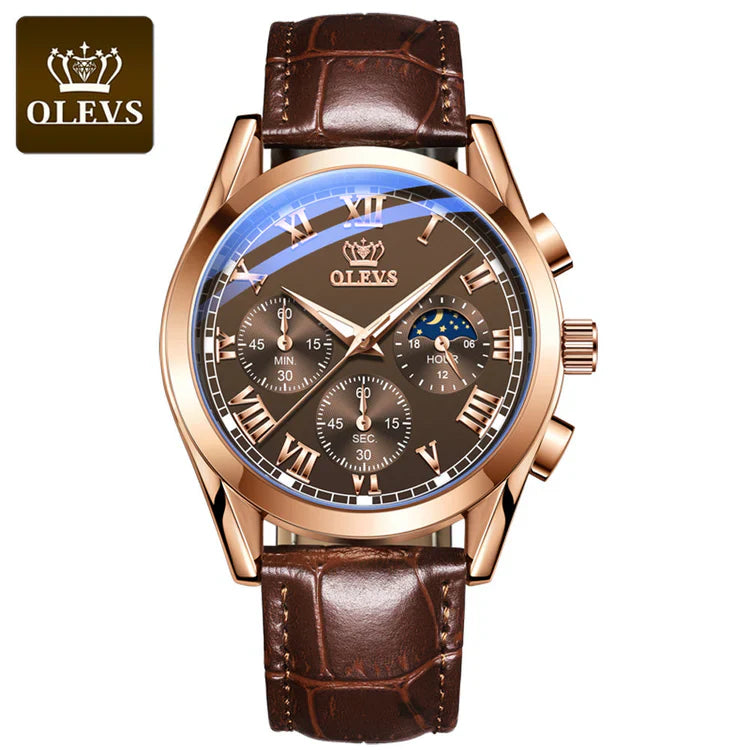 Reloj de cuero genuino OLEVS - PREMIUM Dankat