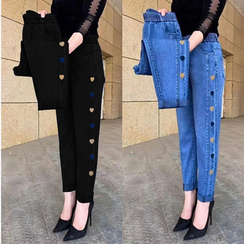 Jeans Bordados LoveFit™ ¡Confort y Estilo con un Toque de Amor! Noah Tienda