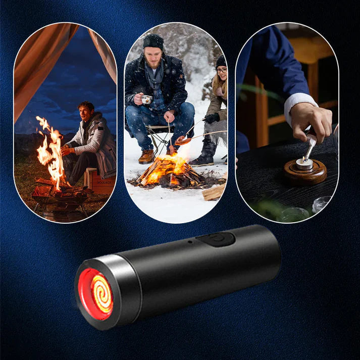 2X1 Oferta 🔥Encendedor WindFlare: Llama sin Llama, A Prueba de Viento y con Llavero Noah Tienda